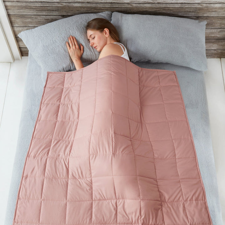 Sleepdown Blush Weighted Microfibre Throw from You Know Who's