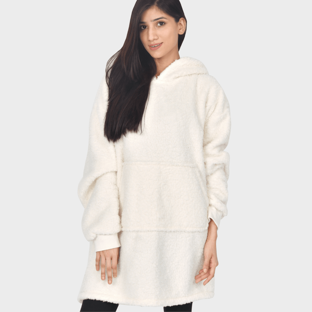 Sleepdown Cream One - size Blanket Hoodie from You Know Who's
