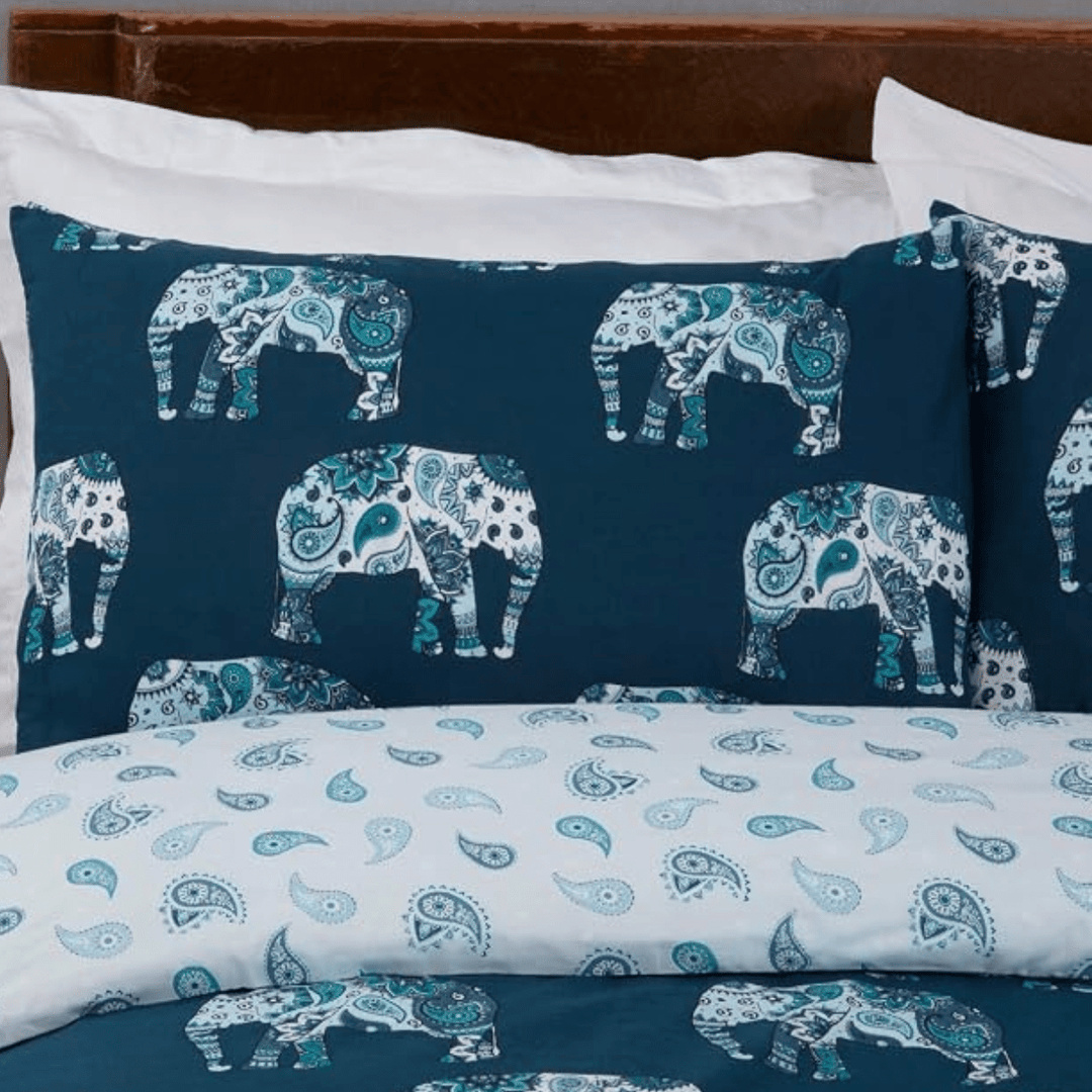 Sleepdown Elephant Teal Mandala Duvet Cover from You Know Who's
