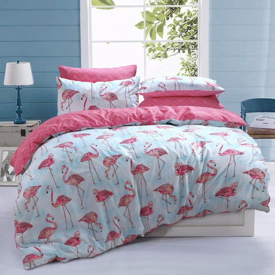 Sleepdown Flamingo Stripe Duvet Cover from You Know Who's