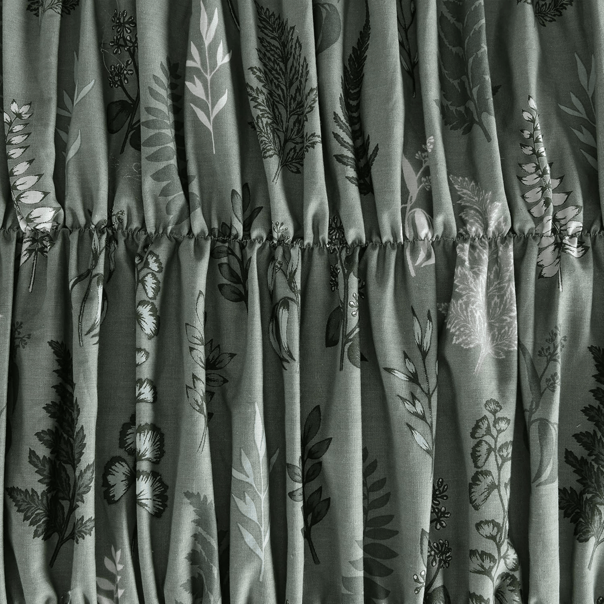 Sleepdown Green Fern Rouched Reversible Double Duvet Set from You Know Who's