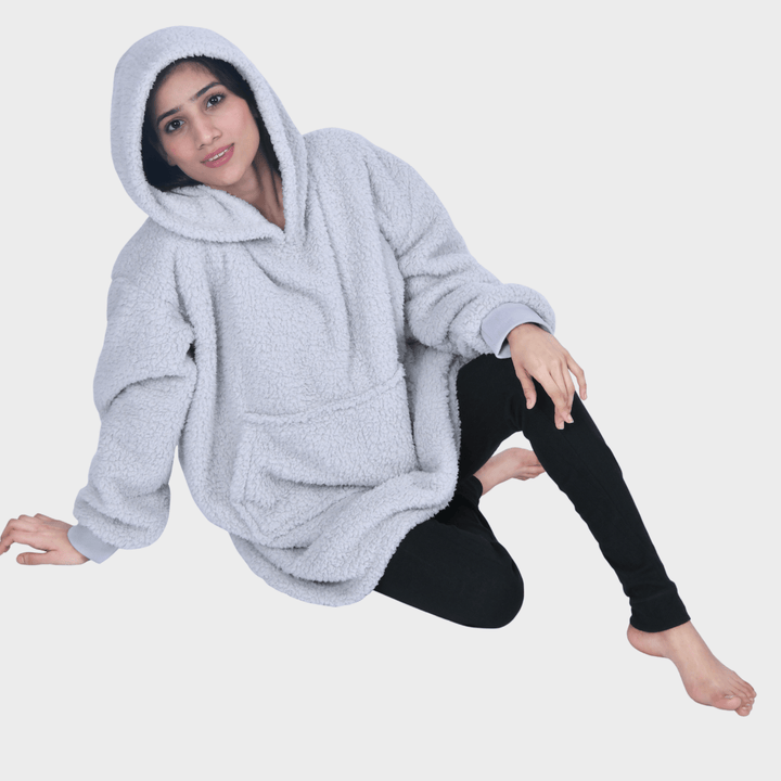 Sleepdown Grey One - size Blanket Hoodie from You Know Who's