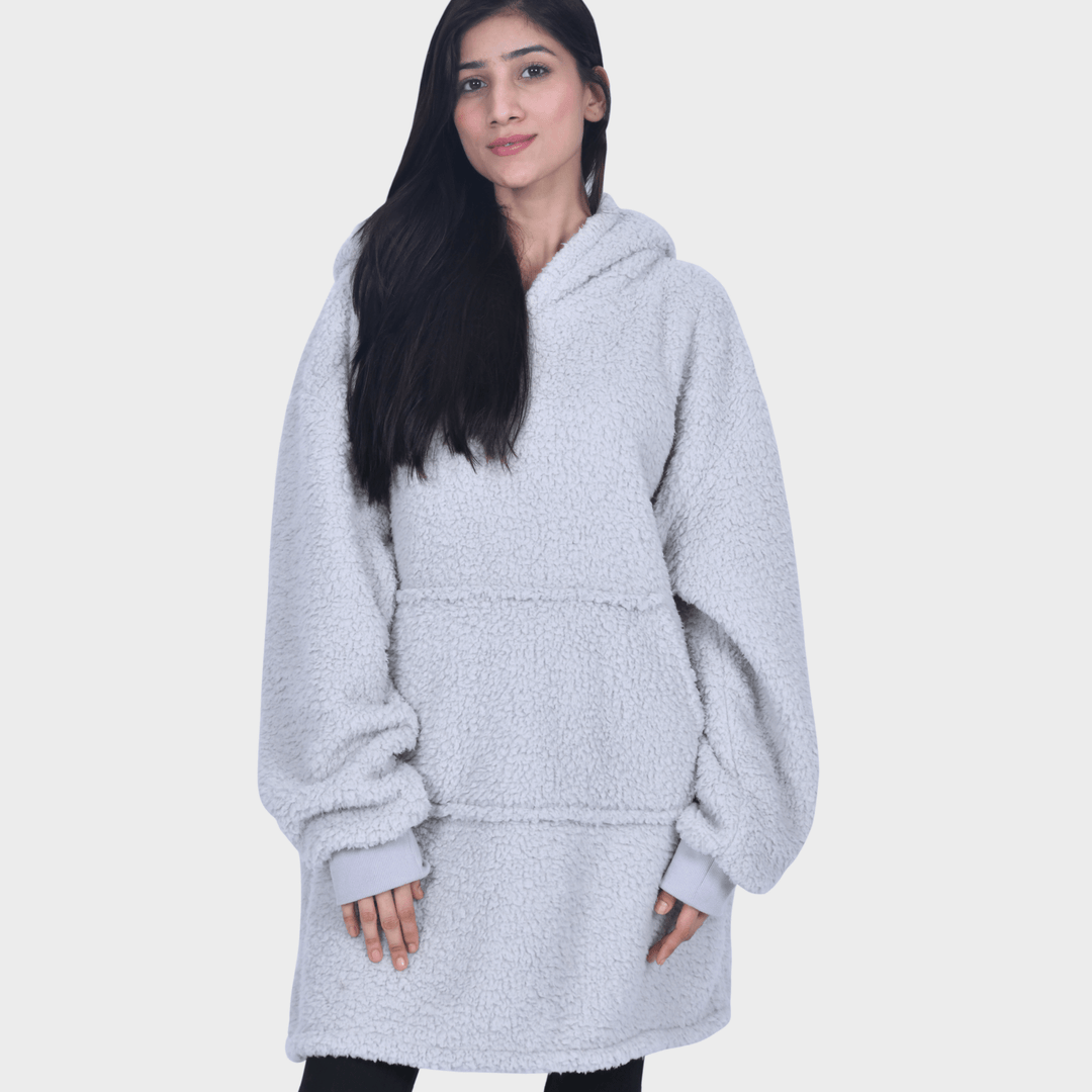 Sleepdown Grey One - size Blanket Hoodie from You Know Who's