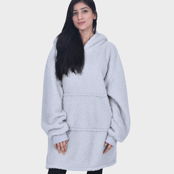 Sleepdown Grey One - size Blanket Hoodie from You Know Who's