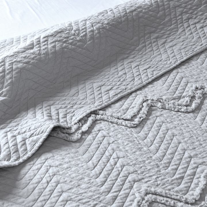 Sleepdown Grey Tufted Bedspread 150x200 from You Know Who's