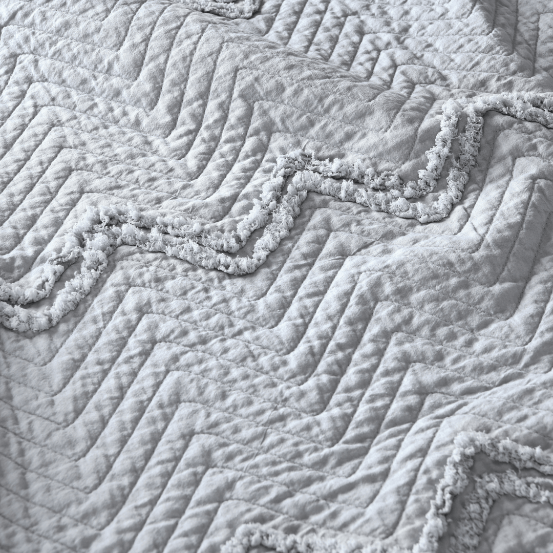 Sleepdown Grey Tufted Bedspread 150x200 from You Know Who's