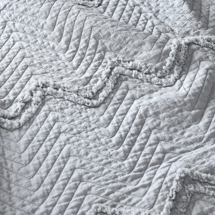 Sleepdown Grey Tufted Bedspread 150x200 from You Know Who's