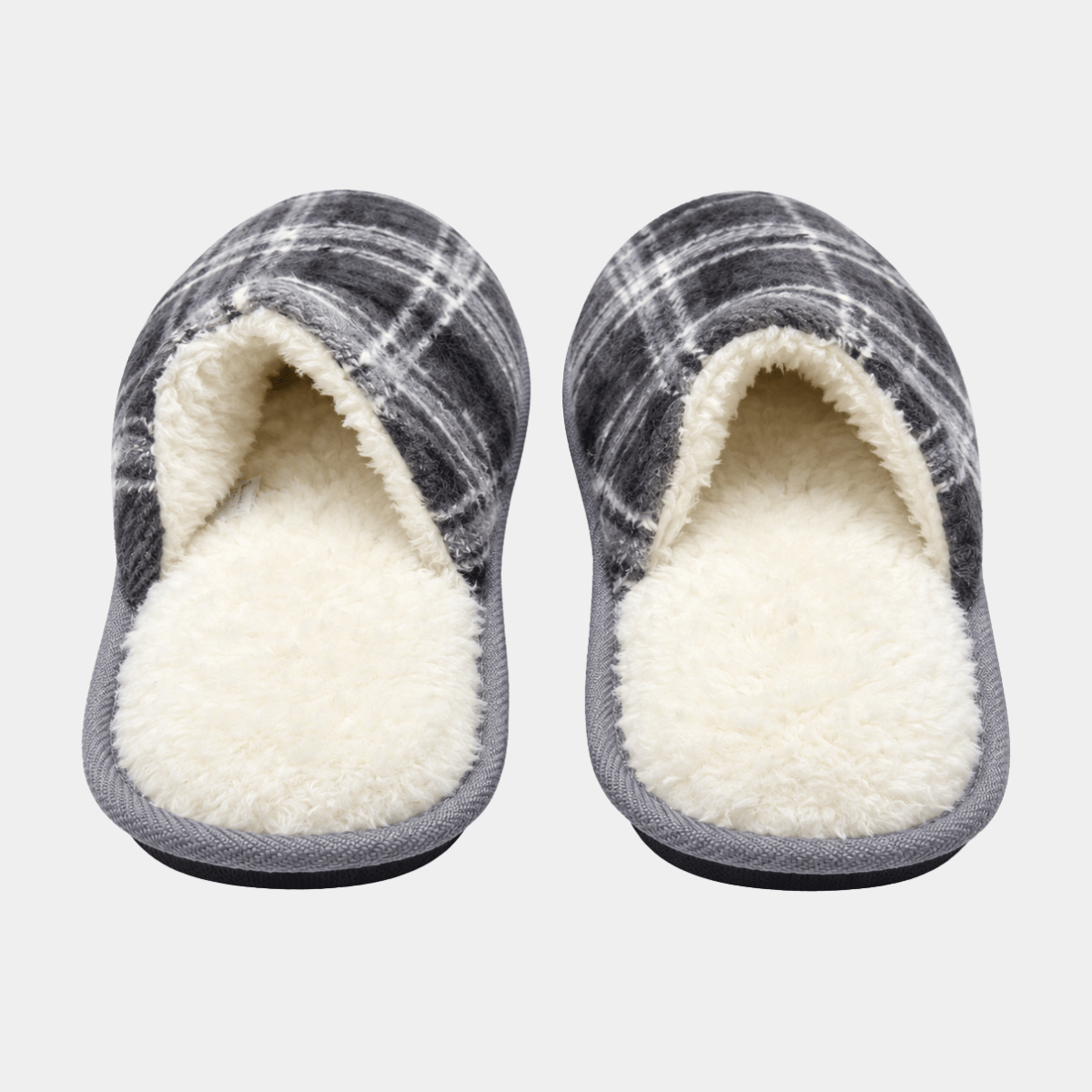 Sleepdown Mens Checked Mule Slippers from You Know Who's