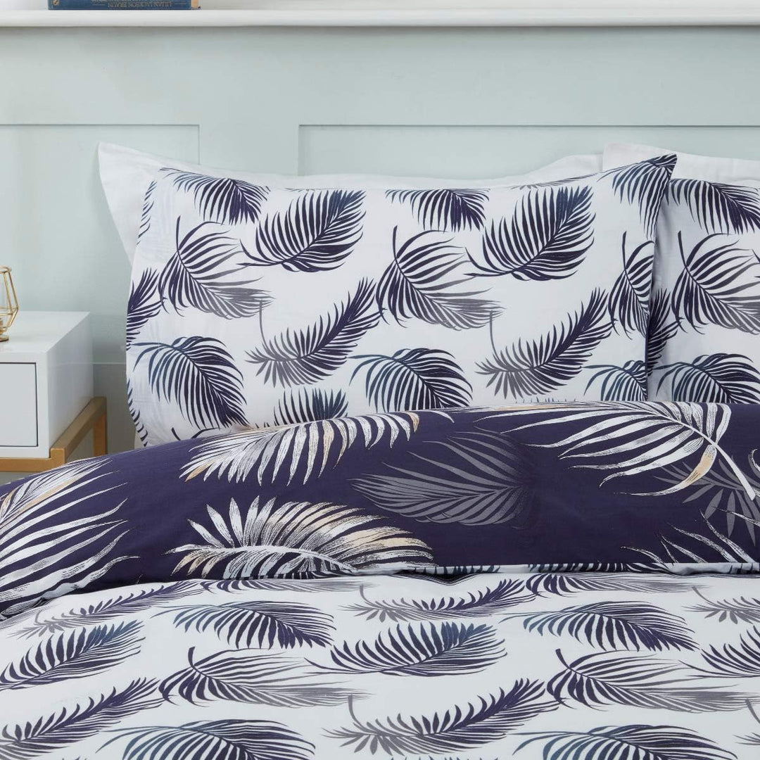 Sleepdown Navy Palm Print Duvet Cover from You Know Who's