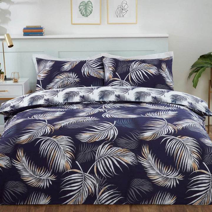 Sleepdown Navy Palm Print Duvet Cover from You Know Who's