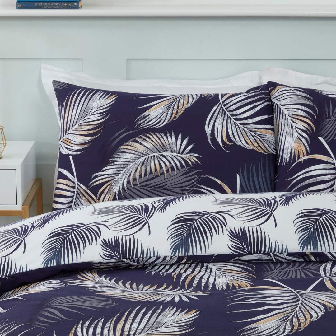 Sleepdown Navy Palm Print Duvet Cover from You Know Who's