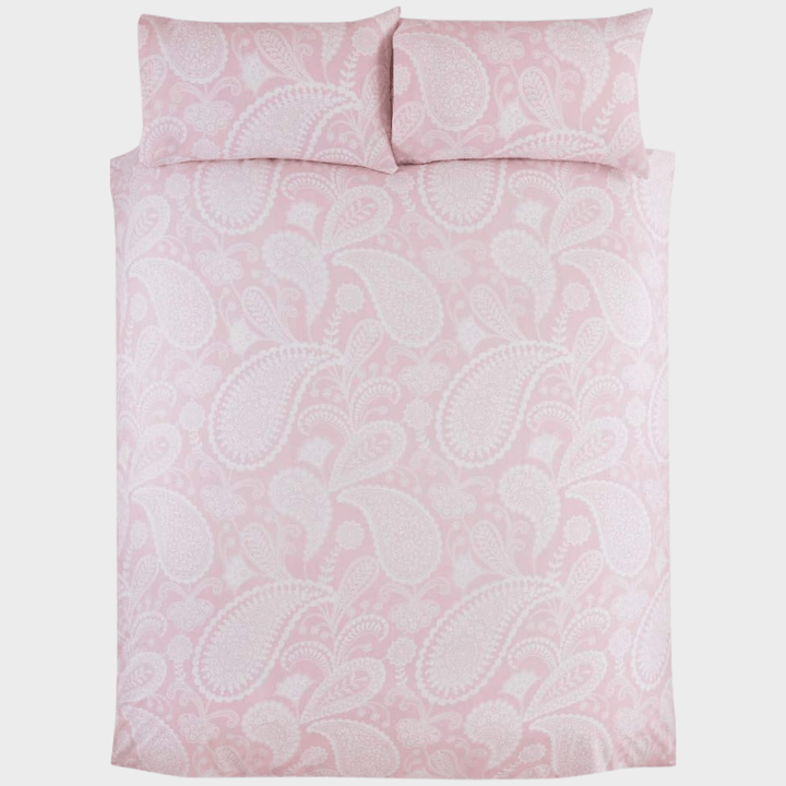 Sleepdown Paisley Blush Pink Superking Duvet Set from You Know Who's