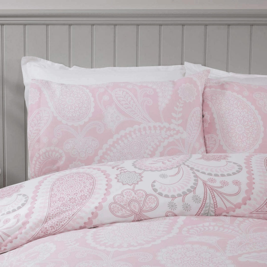 Sleepdown Paisley Blush Pink Superking Duvet Set from You Know Who's