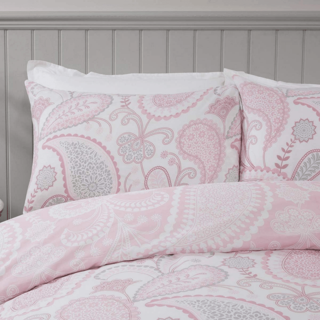 Sleepdown Paisley Blush Pink Superking Duvet Set from You Know Who's