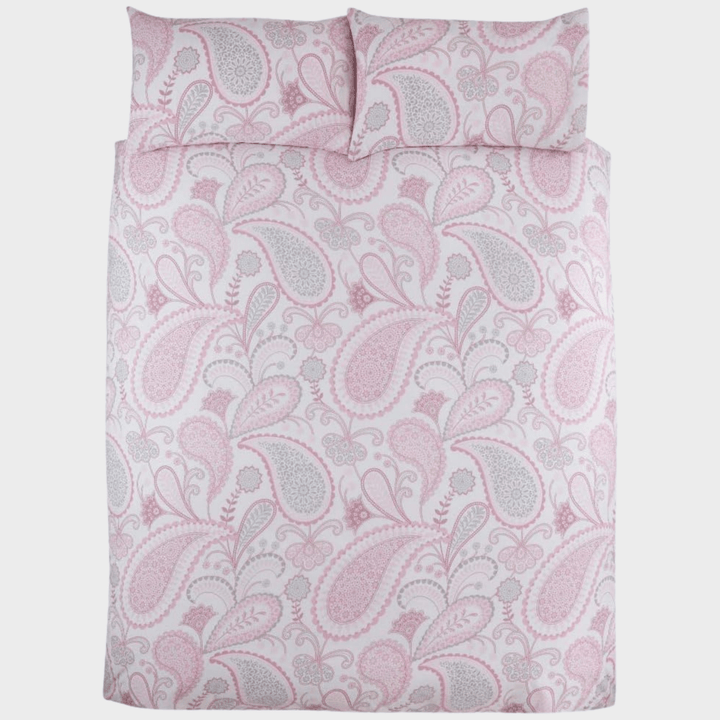 Sleepdown Paisley Blush Pink Superking Duvet Set from You Know Who's