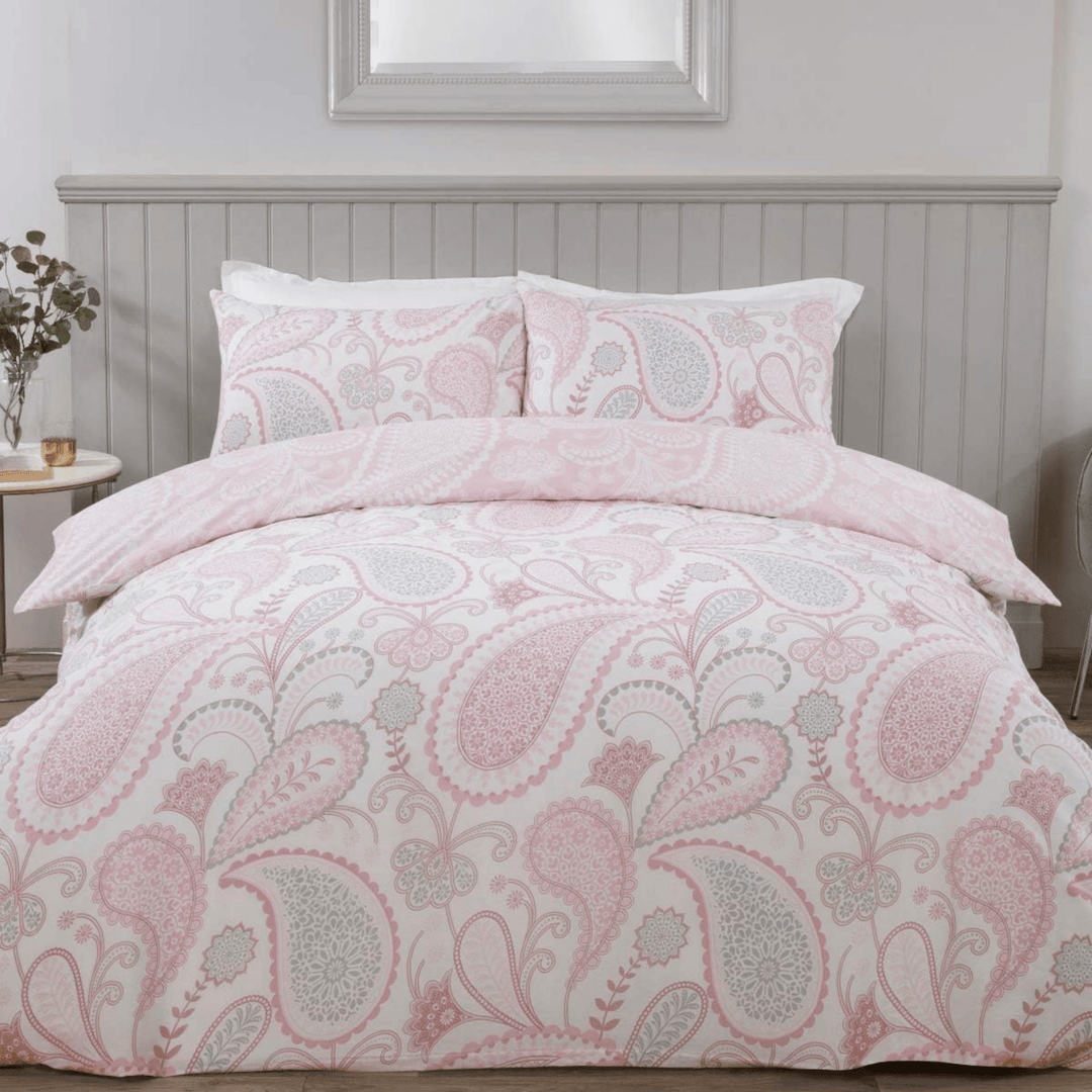 Sleepdown Paisley Blush Pink Superking Duvet Set from You Know Who's