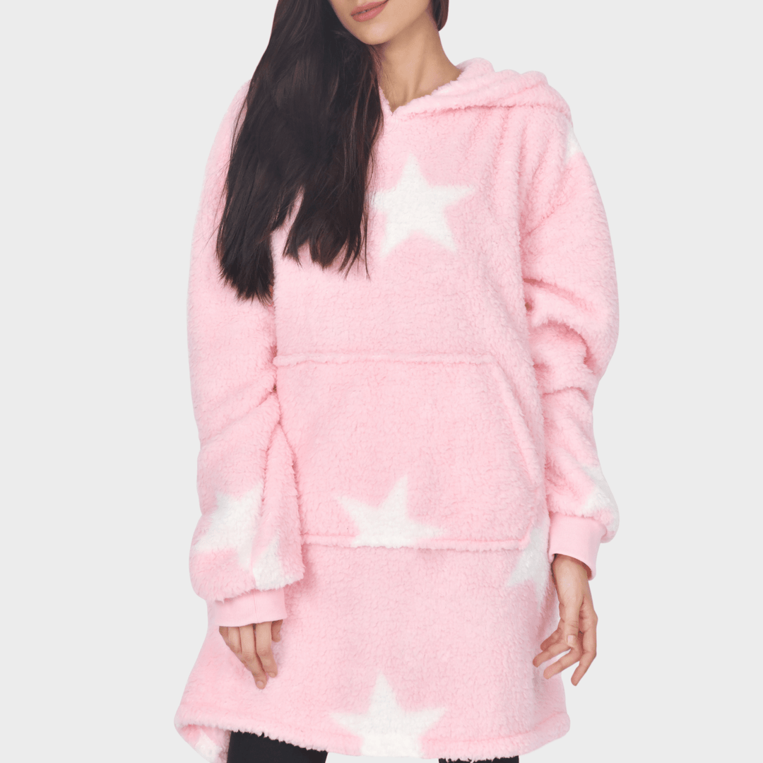 Sleepdown Pink One - size Blanket Hoodie from You Know Who's
