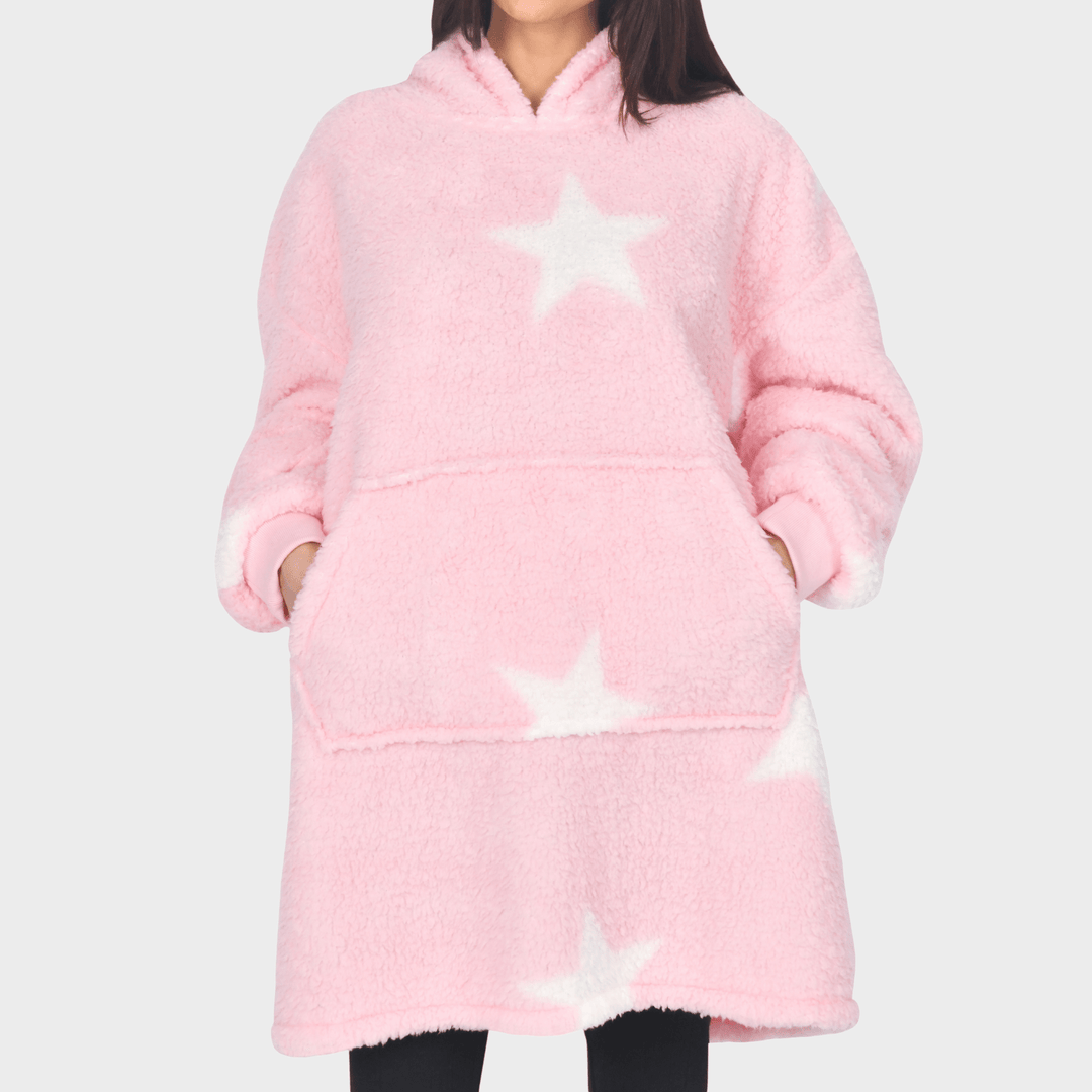 Sleepdown Pink One - size Blanket Hoodie from You Know Who's