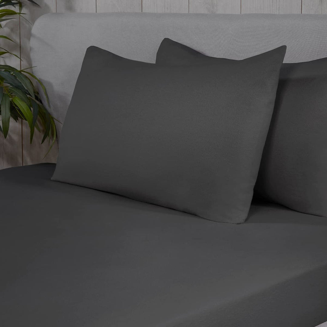 Sleepdown Pure Cotton Charcoal Pillowcase Pair from You Know Who's