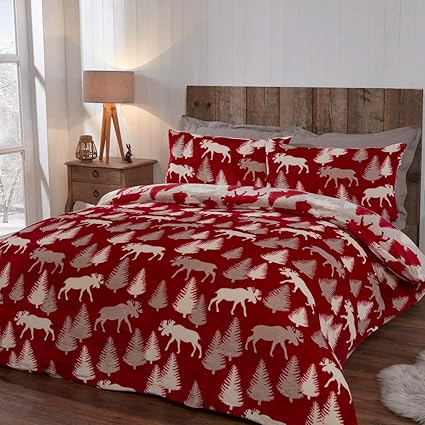 Sleepdown Red Winter Moose Duvet from You Know Who's