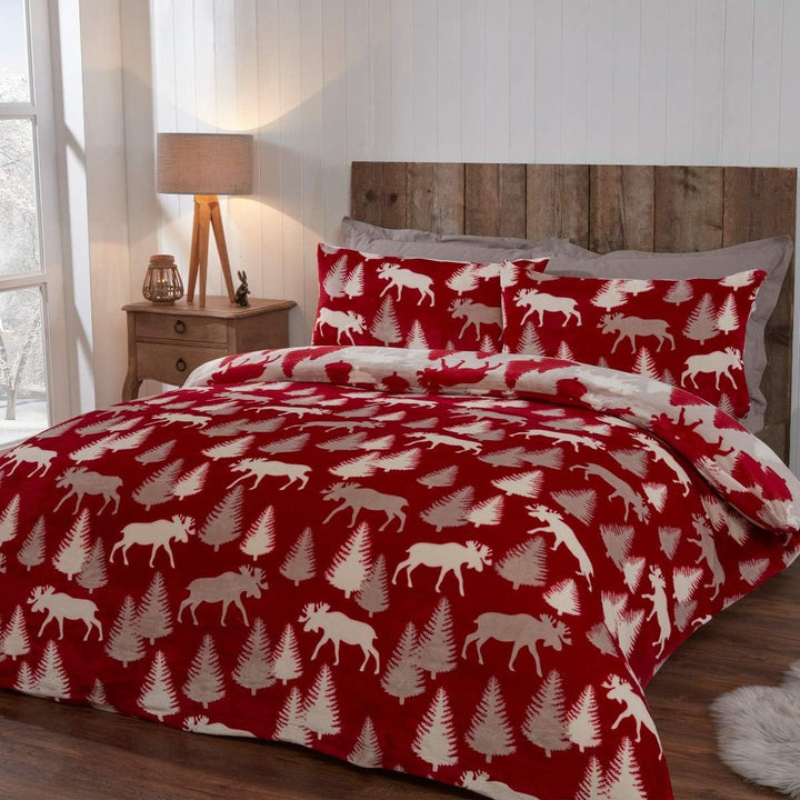 Sleepdown Red Winter Moose Duvet from You Know Who's