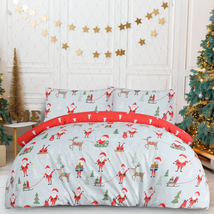 Sleepdown Reversible Santa Multi Single Duvet Set from You Know Who's