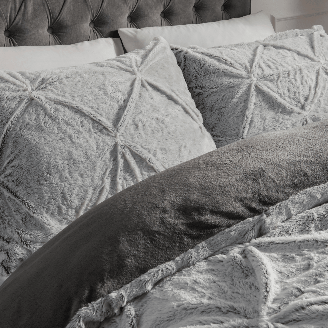 Sleepdown Rouched Faux Fur Duvet Set from You Know Who's