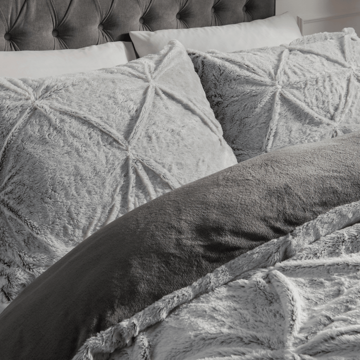Sleepdown Rouched Faux Fur Duvet Set from You Know Who's