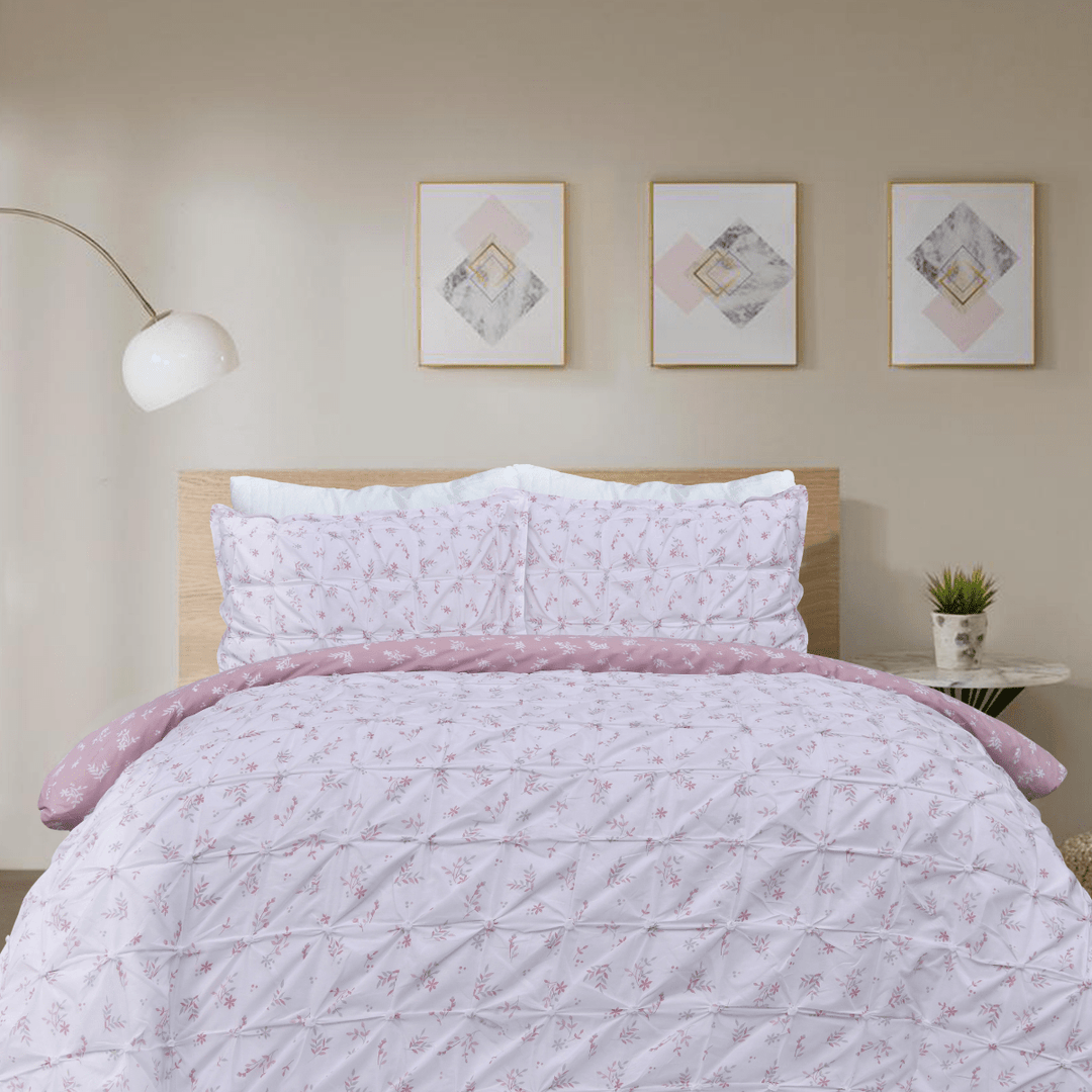 Sleepdown Rouched Pleat Ditsy Duvet Set from You Know Who's