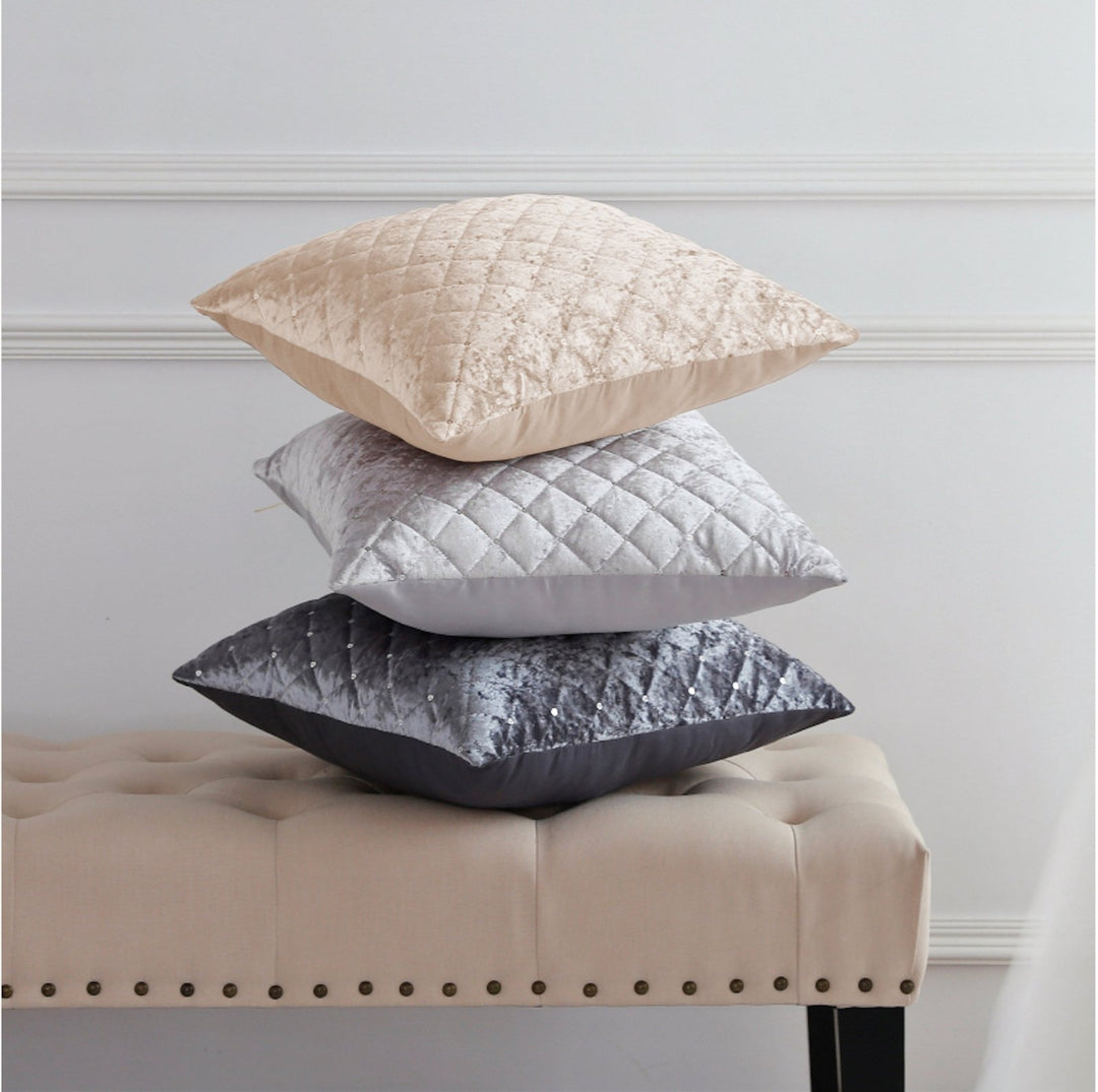 Sleepdown Sequin Charcoal Cushion 45x45cm from You Know Who's