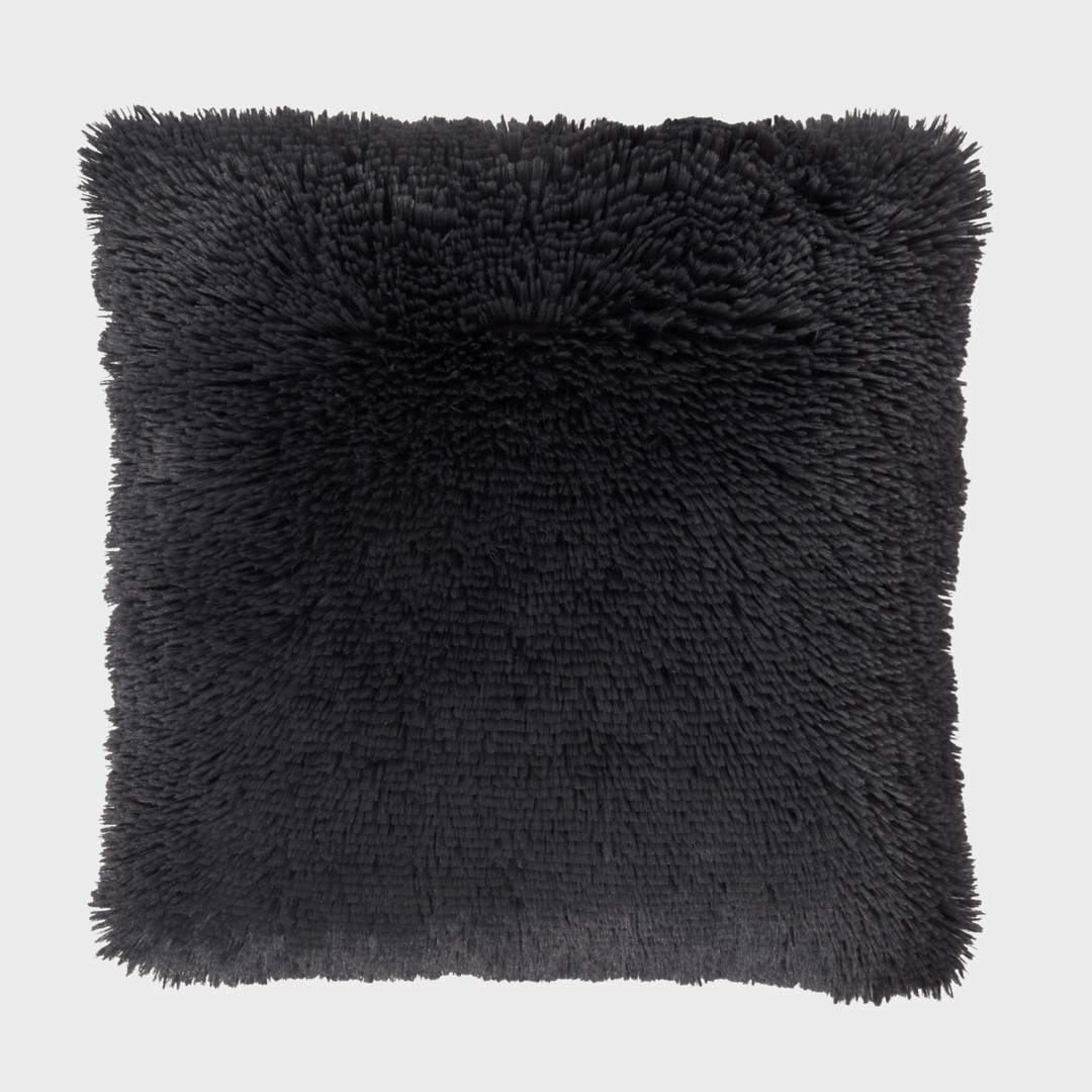 Sleepdown Shaggy Faux Fur Charcoal 45x45cm from You Know Who's