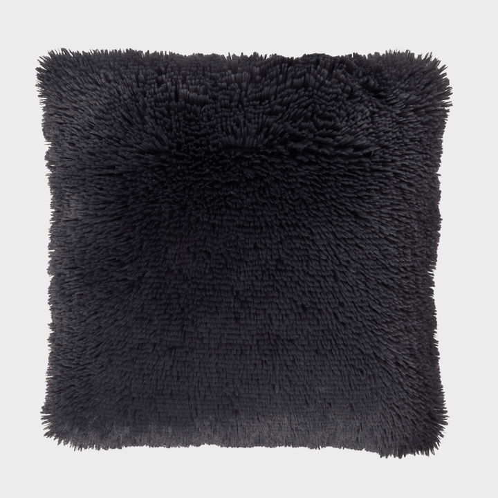Sleepdown Shaggy Faux Fur Charcoal 45x45cm from You Know Who's