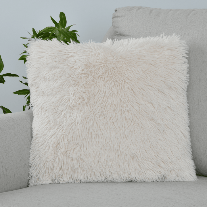 Sleepdown Shaggy Faux Fur Cream 45x45cm from You Know Who's