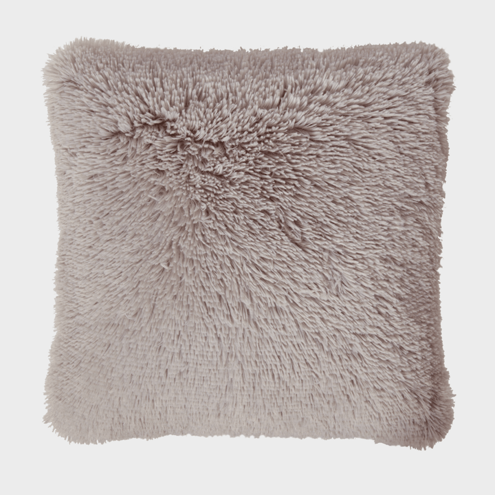 Sleepdown Shaggy Faux Fur Silver Grey 45x45cm from You Know Who's