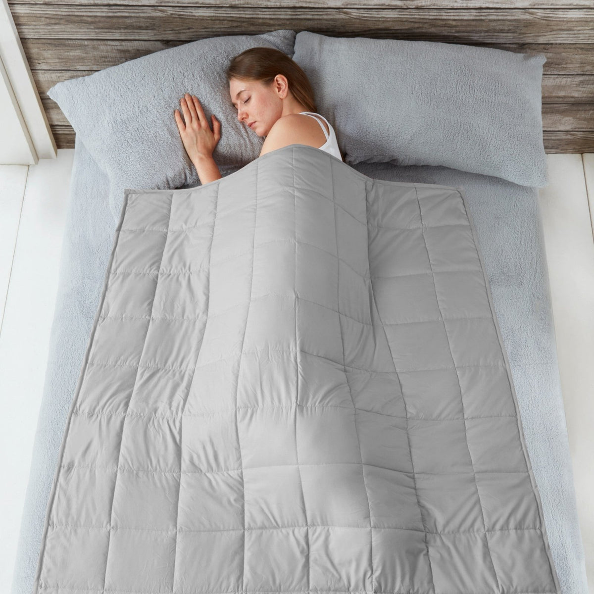 Sleepdown Silver Weighted Microfibre Throw from You Know Who's