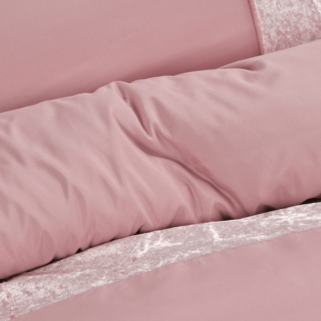 Sleepdown Velvet Cuff Duvet Set - Blush from You Know Who's