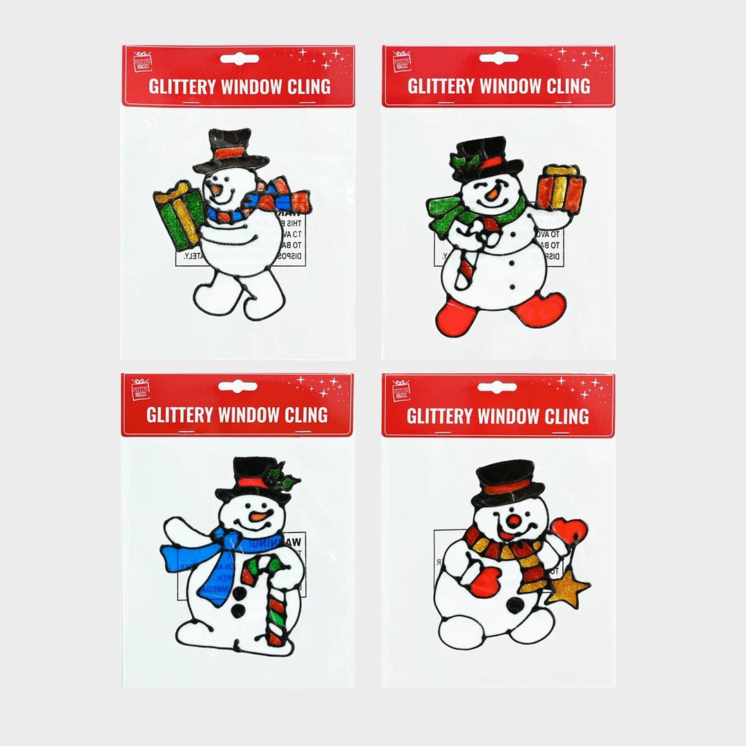 Snowman Glitter Window Sticker 18cm from You Know Who's