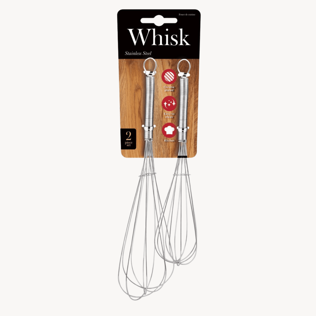Stainless Steel Whisk 2 pc set from You Know Who's