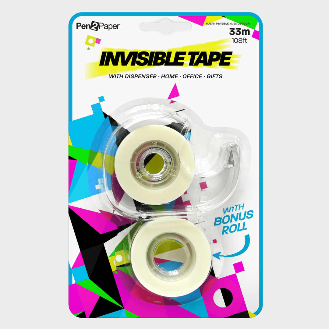 Sticky Tape with Dispenser 33m Roll +Bonus Refill from You Know Who's