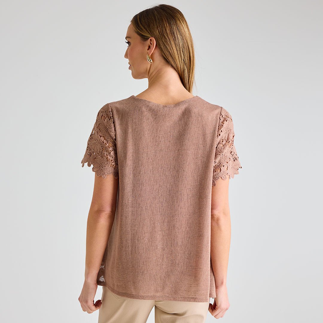 Stone Crochet Flower Top from You Know Who's