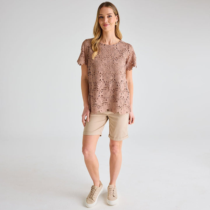 Stone Crochet Flower Top from You Know Who's
