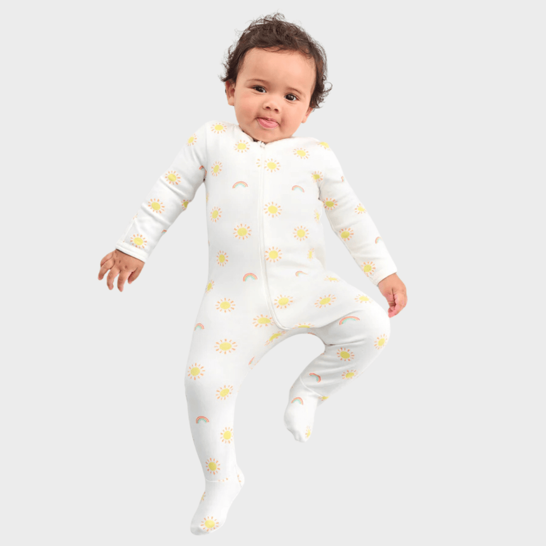 Sunshine Rainbow Organic Sleepsuit from You Know Who's
