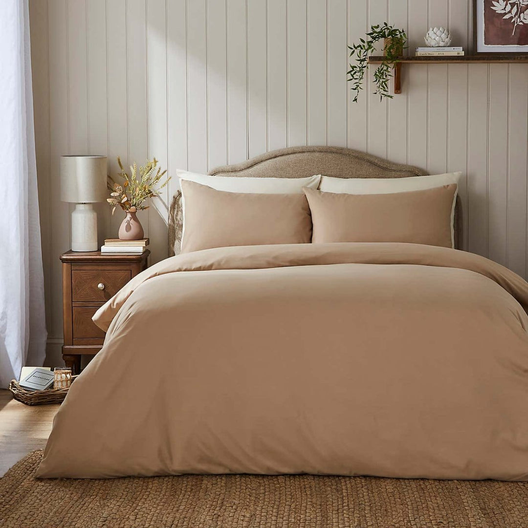 Super Soft Microfibre Plain Duvet Cover and Pillowcase Set from You Know Who's