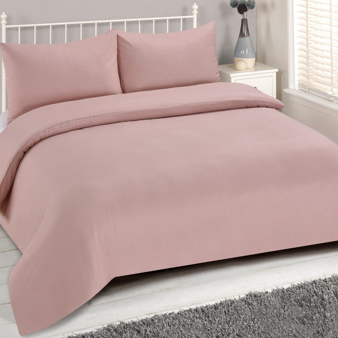 Super Soft Microfibre Plain Duvet Cover and Pillowcase Set from You Know Who's