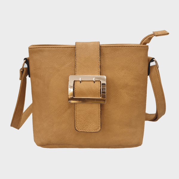 Tan Buckle Detail Shoulder Bag from You Know Who's