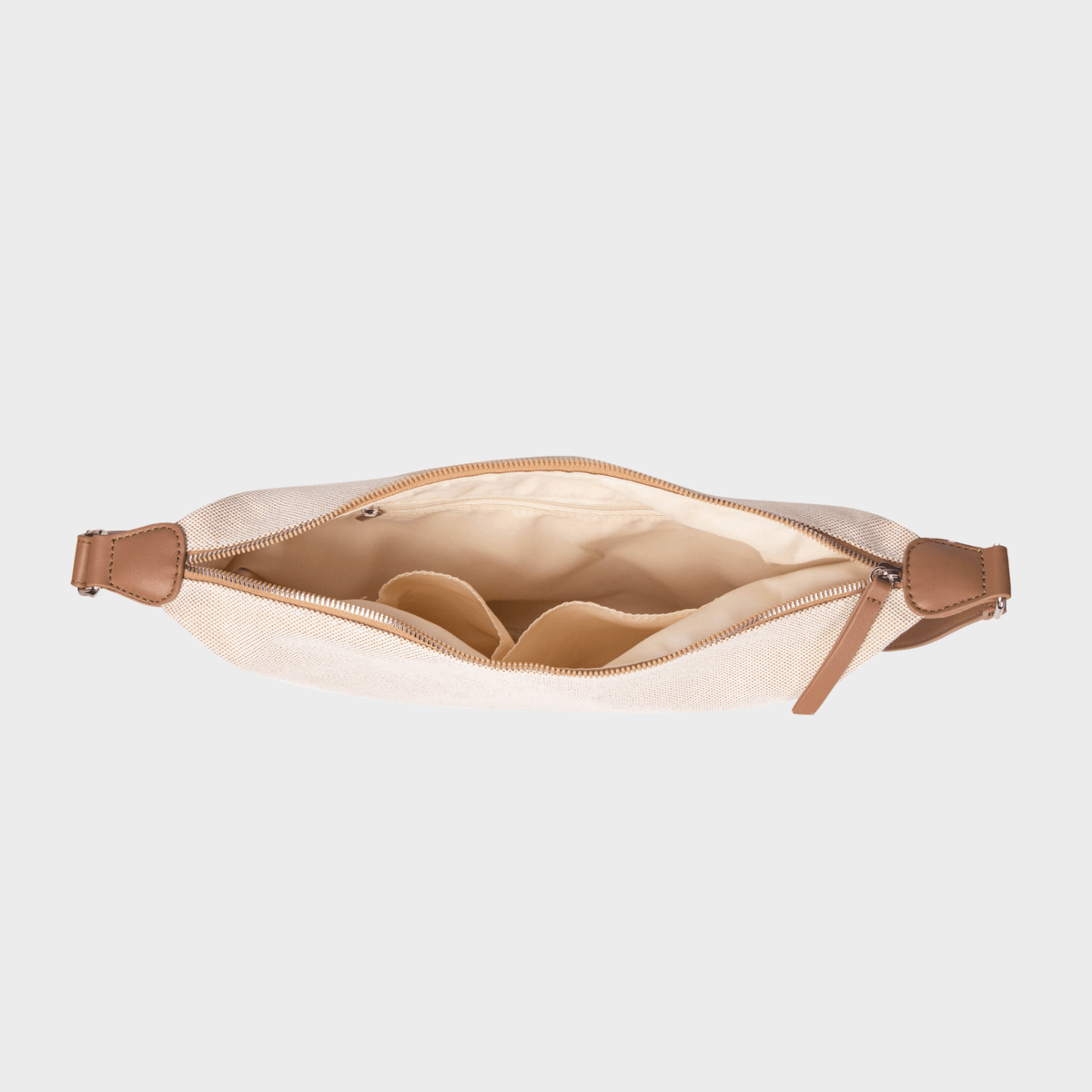 Tan Half Moon Crossbody Bag from You Know Who's