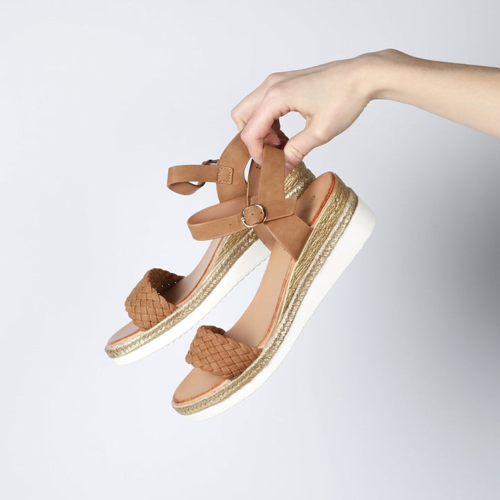 Tan Plait Detail Sandals from You Know Who's