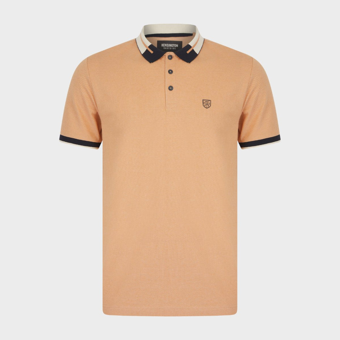 Taupe Contrast Collar Polo from You Know Who's