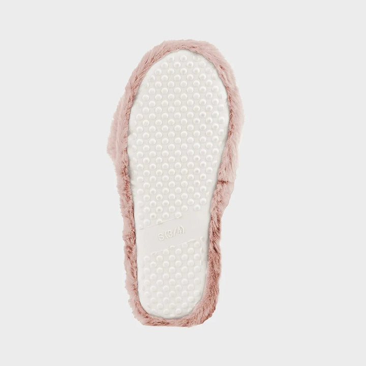 Ladies Pink Teddy Fleece Bootee