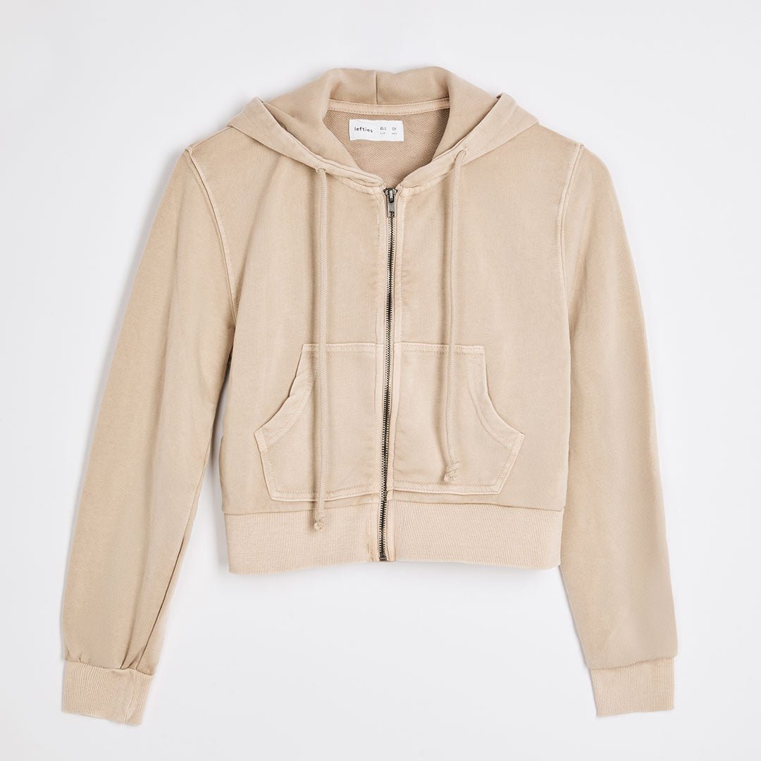 Teen Girls (Lefties) Washed Cropped Zipper from You Know Who's